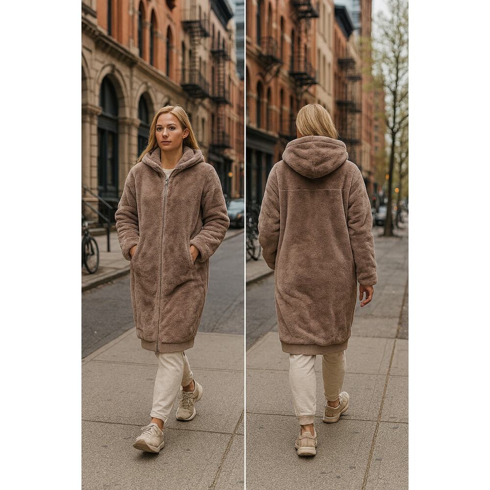 UGG Koko Oversized Faux Fur Coat. Size Medium. So Soft and Warm. - Picture 7 of 15
